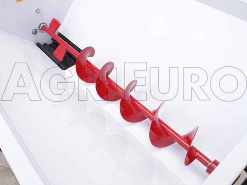 Fouloir &eacute;grappoir &eacute;lectrique Z20A ouvrable 2 CV pompe et tamis en inox rouleaux caoutchouc