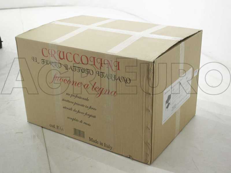 Cruccolini Ghiottone - Barbecue &agrave; bois et charbon en fer artisanal