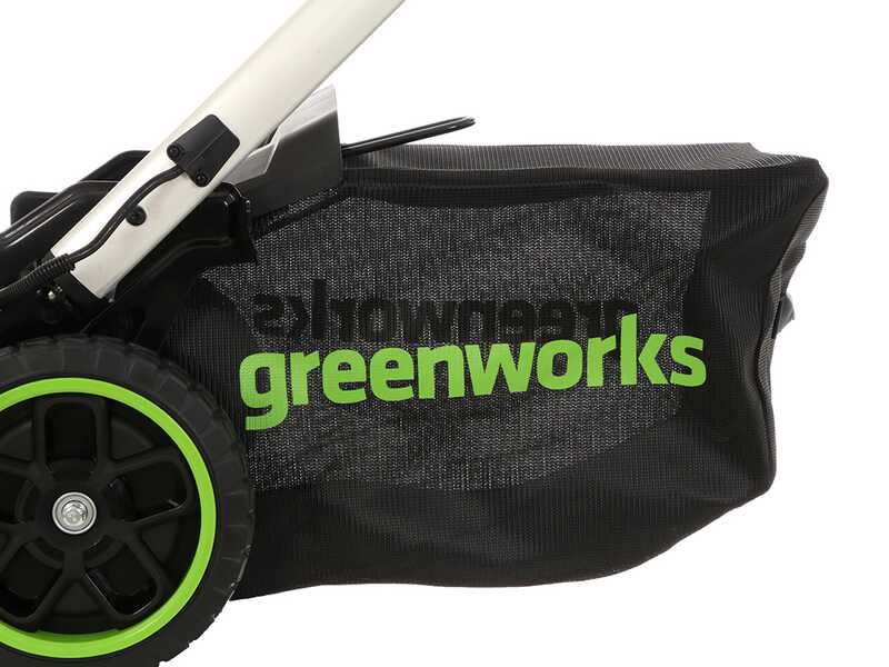 Greenworks GD48LM51SPIIK5 - Tondeuse &agrave; gazon automotrice &agrave; batterie - 48V/5Ah - Coupe 51 cm