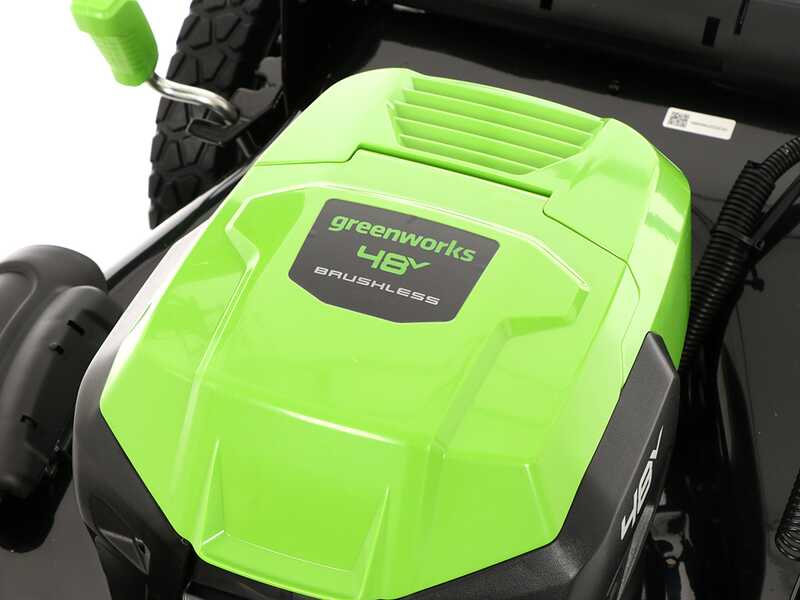 Greenworks GD48LM51SPIIK5 - Tondeuse &agrave; gazon automotrice &agrave; batterie - 48V/5Ah - Coupe 51 cm