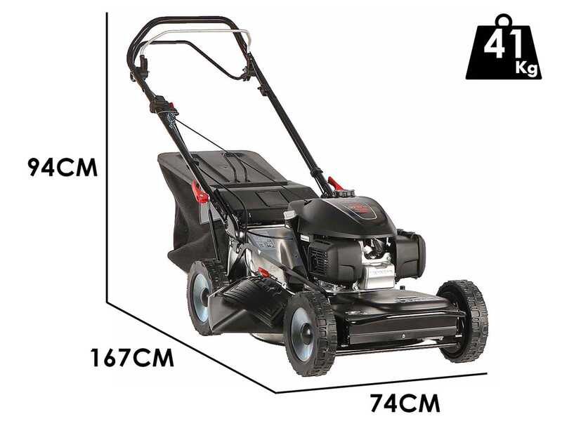 Marina Systems MX 4-MAXI 52 SH 4-en-1 - Tondeuse &agrave; gazon thermique tract&eacute;e 4x4 - Moteur Honda GCVX 200