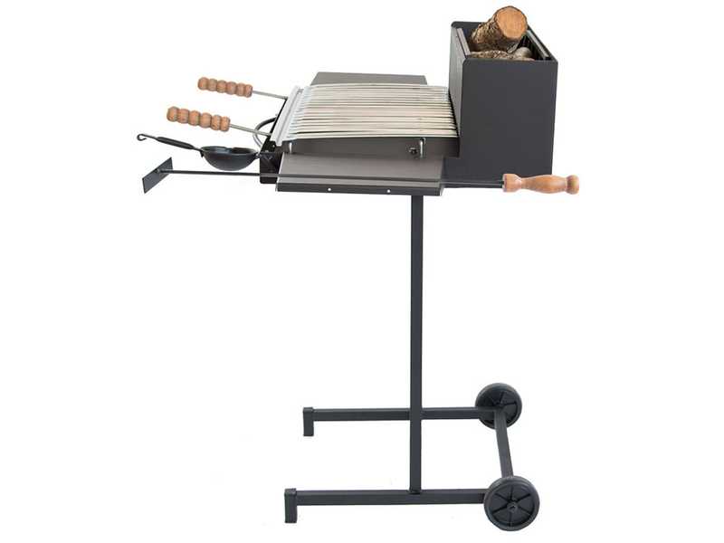 Cruccolini Pisa - Barbecue &agrave; bois et charbon en fer artisanal