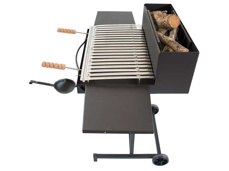 Cruccolini Pisa - Barbecue &agrave; bois et charbon en fer artisanal