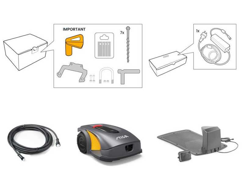 Stiga A 5000 - Robot tondeuse - Avec deux batteries E-Power de 5 Ah