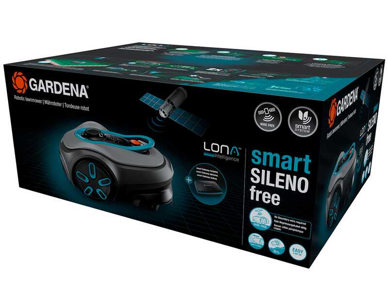 Gardena Smart SILENO Free 600 - Robot tondeuse - Gestion avec l'application Gardena Smart - Sans installation