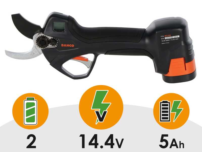 Bahco BCL235 - S&eacute;cateur &agrave; batterie - 2x 14.4V 2,5 Ah