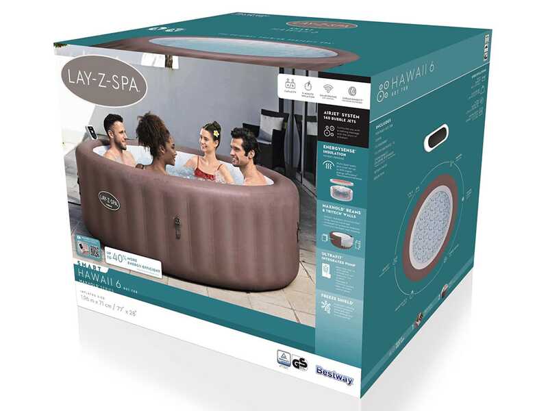 Bestway Lay-Z-Spa Hawaii AirJet 6001G - &Oslash;196x71 cm - Spa gonflable