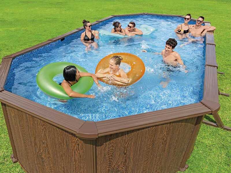 Bestway Hydrium 561CW - 762x366x132 cm - Piscine ovale pour 11-15 personnes