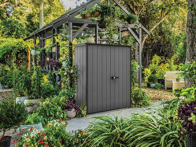 Keter Cortina Alto - Armoire de jardin &agrave; outils - 140 x 73,6 x 170,4 cm