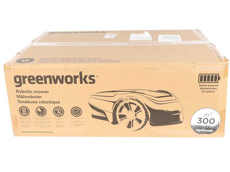 Greenworks OPTIMOW S - Robot tondeuse - Avec fil p&eacute;riph&eacute;rique