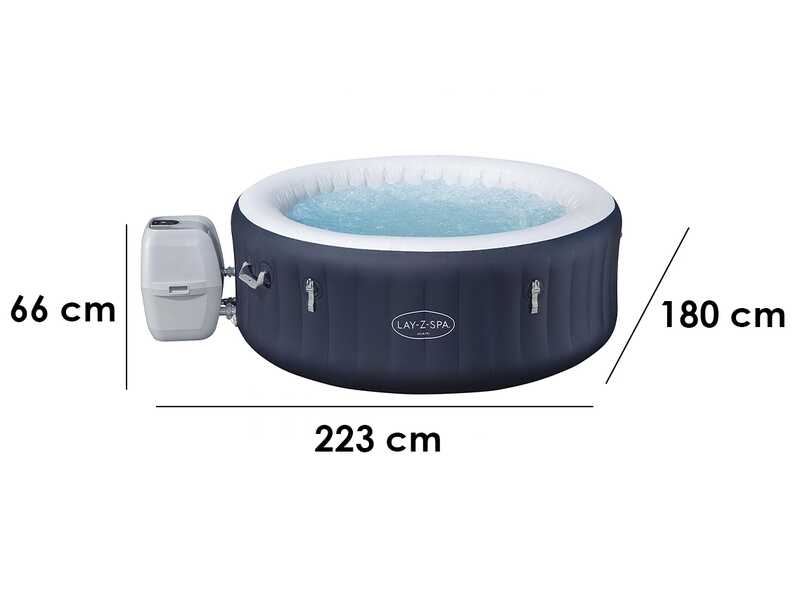 Bestway Lay-Z-Spa Miami AirJet 6001C - &Oslash;180x66 cm - Spa gonflable pour 3-4 personnes