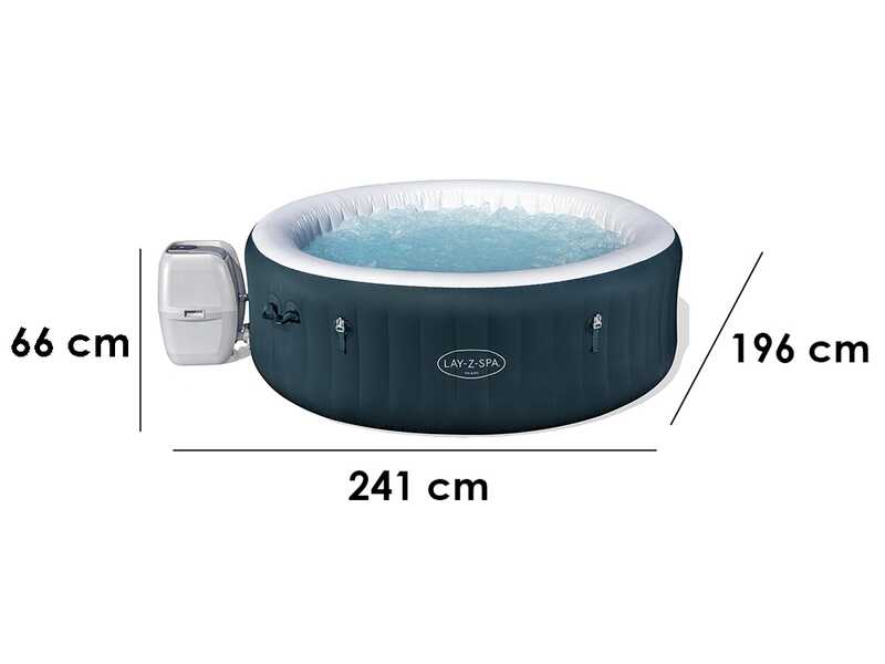 Bestway Lay-Z-Spa Miami AirJet 6001D vert - &Oslash;196x66 cm - Spa gonflable pour 5-6 personnes