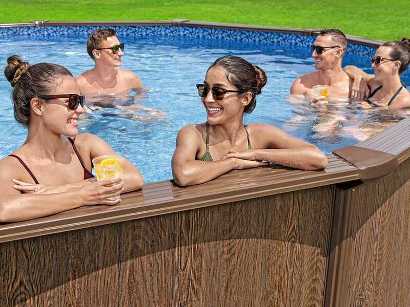 Bestway Hydrium 561CU - &Oslash;488x132 cm - Piscine ronde pour 9-10 personnes