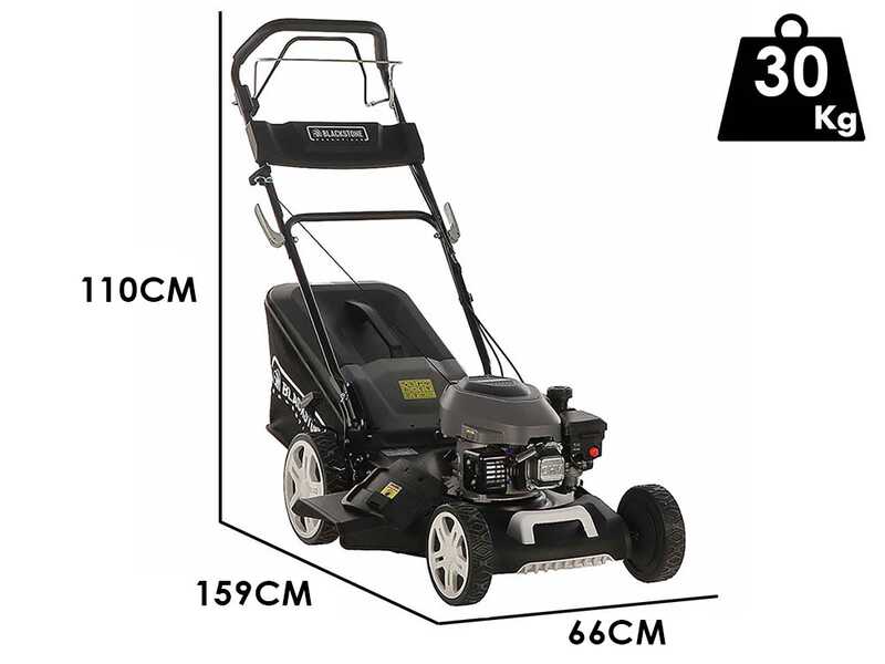 Blackstone Essentials ESP 460-180 - Tondeuse &agrave; gazon thermique tract&eacute;e - 4 en 1 -  Moteur thermique de 180 cc