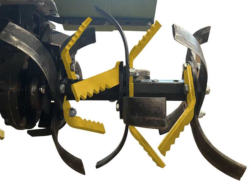 Dispositif Rotocut Ultra pour biner, broyer et remuer en un seul passage