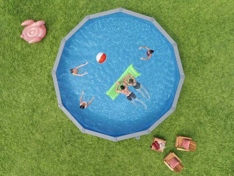 Bestway Hydrium 561CS - &Oslash;549x132 cm - Piscine ronde pour 11-15 personnes