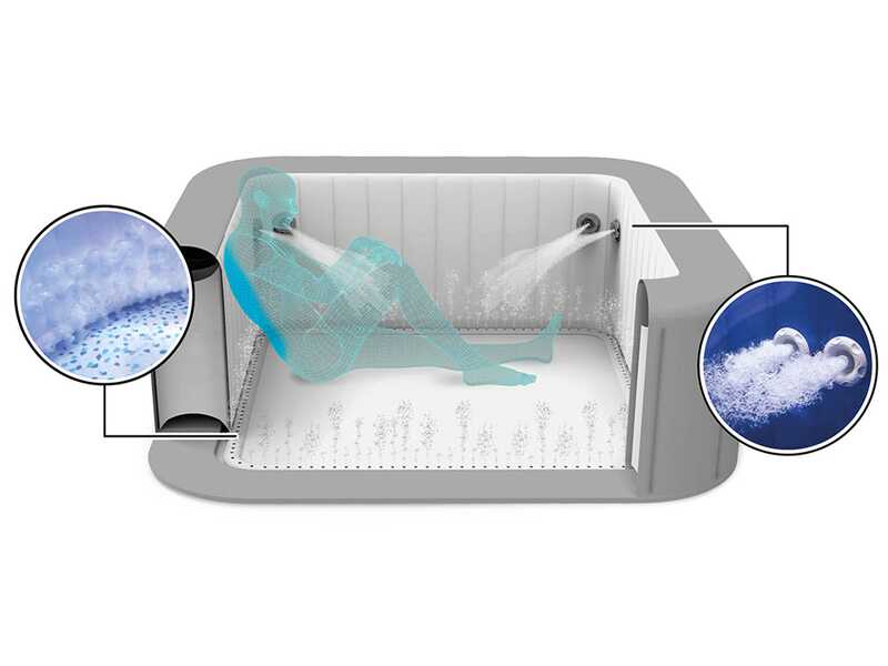Bestway Lay-Z-Spa Santorini HydroJet 6001T - &Oslash;216x80 cm - Spa gonflable