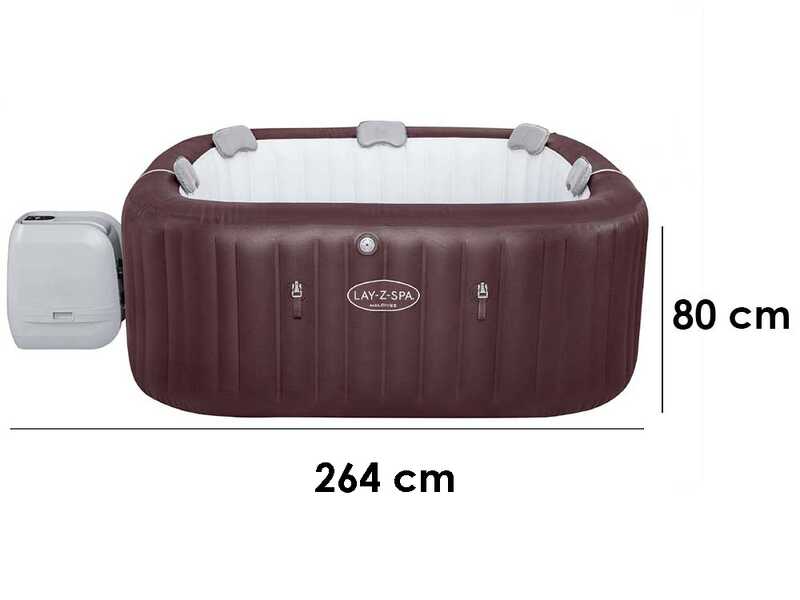 Bestway Lay-Z-Spa Maldives HydroJet Pro 6001U - 201x201x80 cm - Spa gonflable