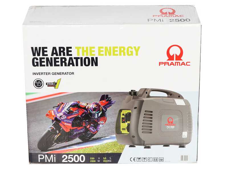 Pramac PMi2500 - Groupe &eacute;lectrog&egrave;ne 2.3 kW - Continu 2 kW Monophas&eacute;