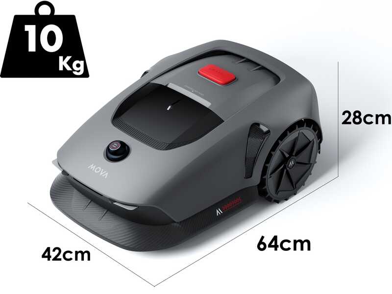 MOVA 600 KIT - Robot tondeuse - Sans installation - Avec Kit de 81 lames de rechange