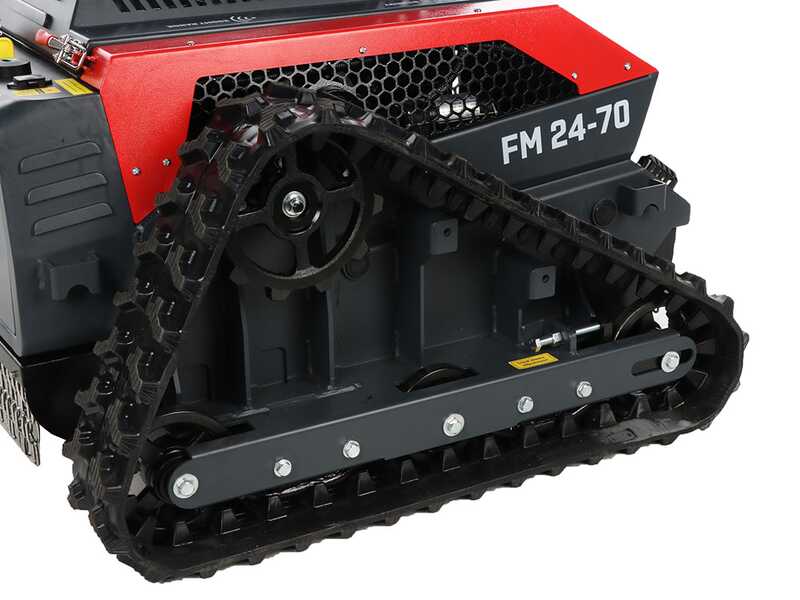 Blue Bird FM 24-70 - Robot d&eacute;broussailleur &agrave; chenilles hybride (thermique + batterie) - Radiocommand&eacute;