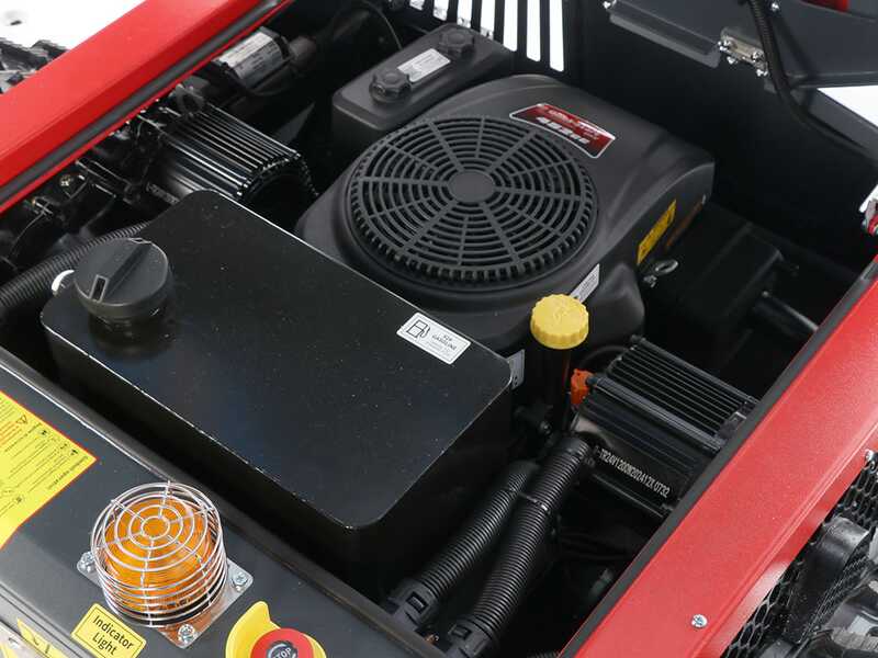 Blue Bird FM 24-70 - Robot d&eacute;broussailleur &agrave; chenilles hybride (thermique + batterie) - Radiocommand&eacute;