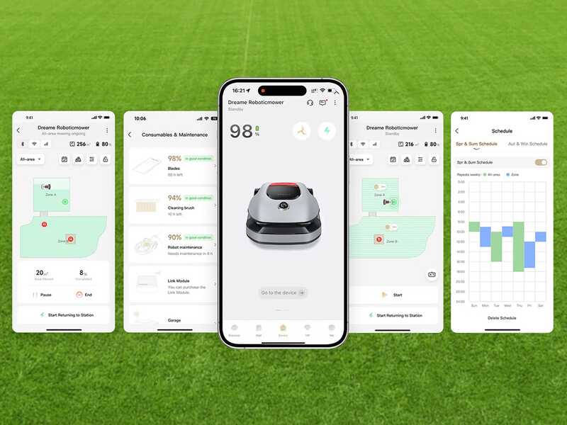 Dreame A1 Pro - Robot tondeuse - Sans installation - Avec Abri
