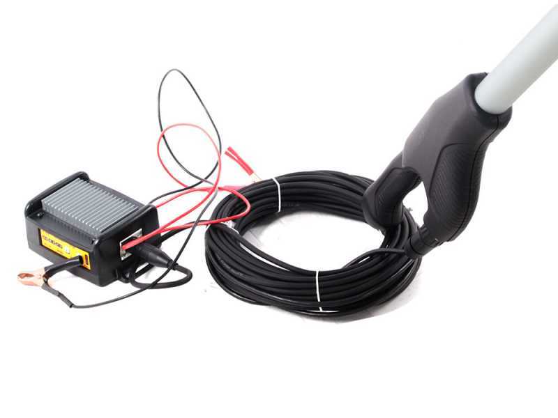 Peigne vibreur &eacute;lectrique &agrave; batterie Volpi Giulivo Plus 705L - perche t&eacute;lescopique 210-310 cm