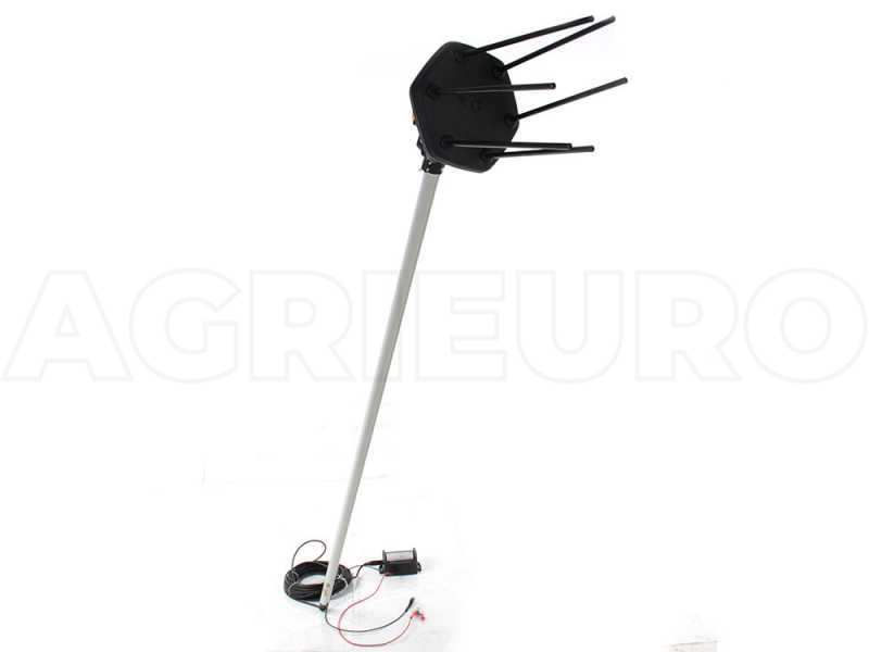 Peigne vibreur &eacute;lectrique &agrave; batterie Volpi Giulivo Plus 705L - perche t&eacute;lescopique 210-310 cm