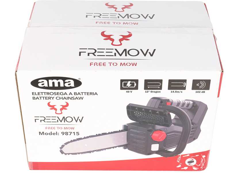 Ama Freemow 98715 - Tron&ccedil;onneuse &agrave; batterie - 40 V 2,5 Ah  - Guide de 30 cm