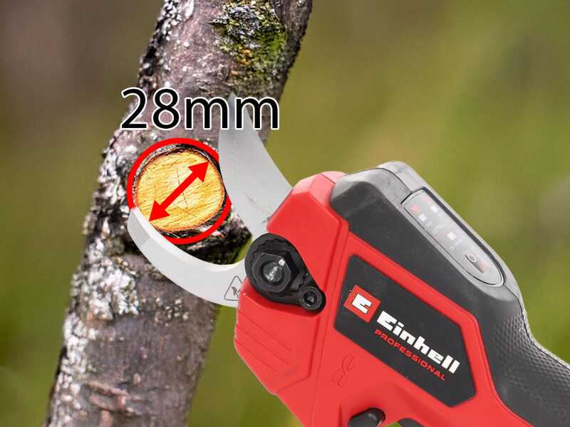 Einhell GP-LS 18/28 LI BL - S&eacute;cateur de taille &agrave; batterie - Diam&egrave;tre de coupe 28 mm - SANS BATTERIE NI CHARGEUR
