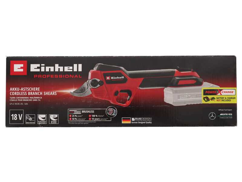 Einhell GP-LS 18/28 LI BL - S&eacute;cateur de taille &agrave; batterie - Diam&egrave;tre de coupe 28 mm - SANS BATTERIE NI CHARGEUR