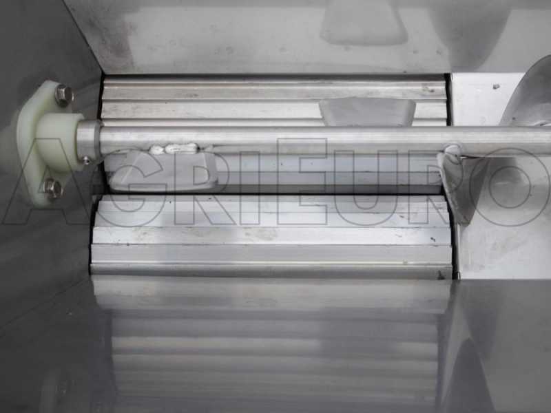 Fouloir &eacute;grappoir &eacute;lectrique &agrave; brancard en Acier Inox - moteur 1,2 CV
