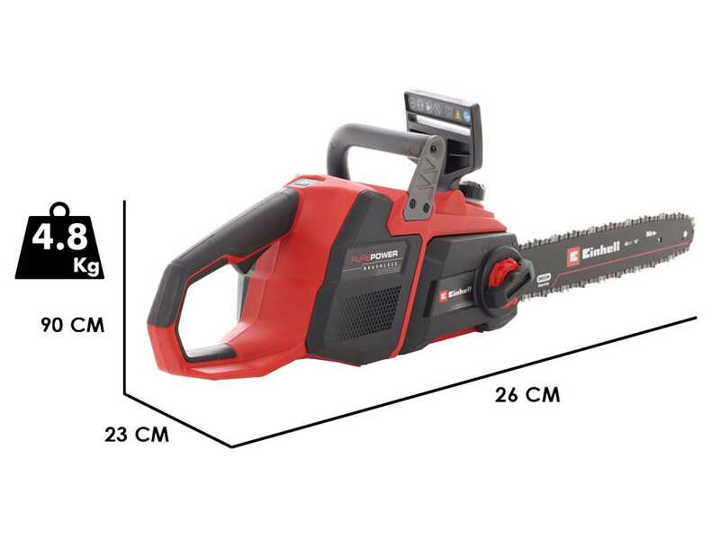 Einhell GP-LC 36/40 LI BL - Tron&ccedil;onneuse &eacute;lectrique &agrave; batterie - 2x 18V 4Ah