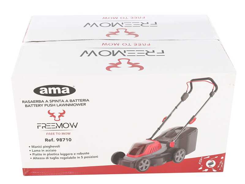 Ama Freemow 98710 - Tondeuse &agrave; gazon &agrave; batterie - 40 V - SANS BATTERIE NI CHARGEUR