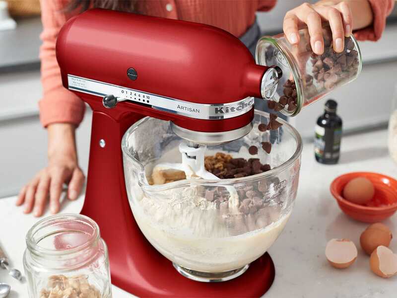 KitchenAid Artisan 5KSM125-EER Rouge Imp&eacute;rial - Batteur m&eacute;langeur plan&eacute;taire avec t&ecirc;te relevable