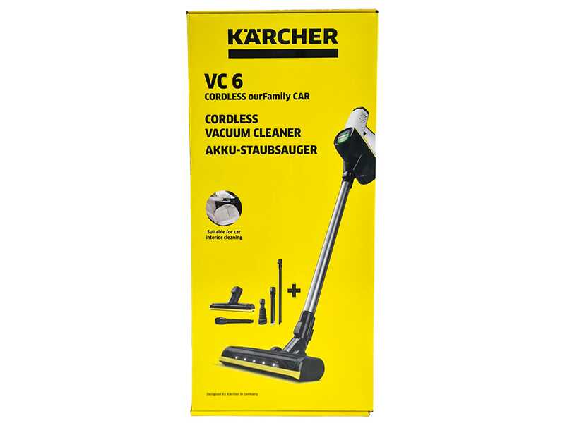 Karcher VC 6 Sans fil ourFamily Car - Balai &eacute;lectrique - 25,2 V - 2,5 Ah