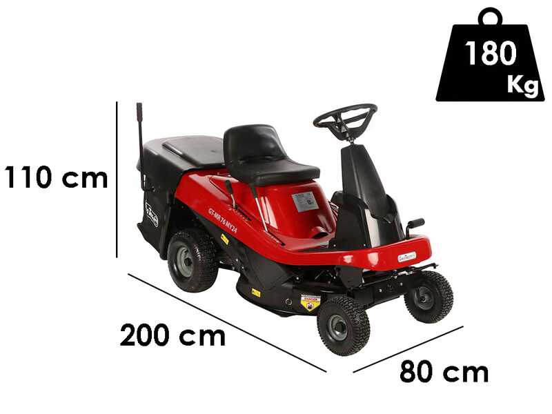 GeoTech-Pro GT-MR 76 - Tracteur tondeuse - Moteur 432 cm3