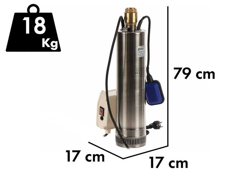 Ribimex PRPVC1102/65F - Pompe immerg&eacute;e pour puits - 1100 W - Eaux claires
