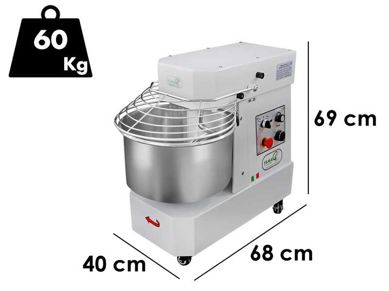 Famag IM 20/230 10 Vitesse HH - P&eacute;trin &agrave; spirale 20 kg &agrave; haute hydratation