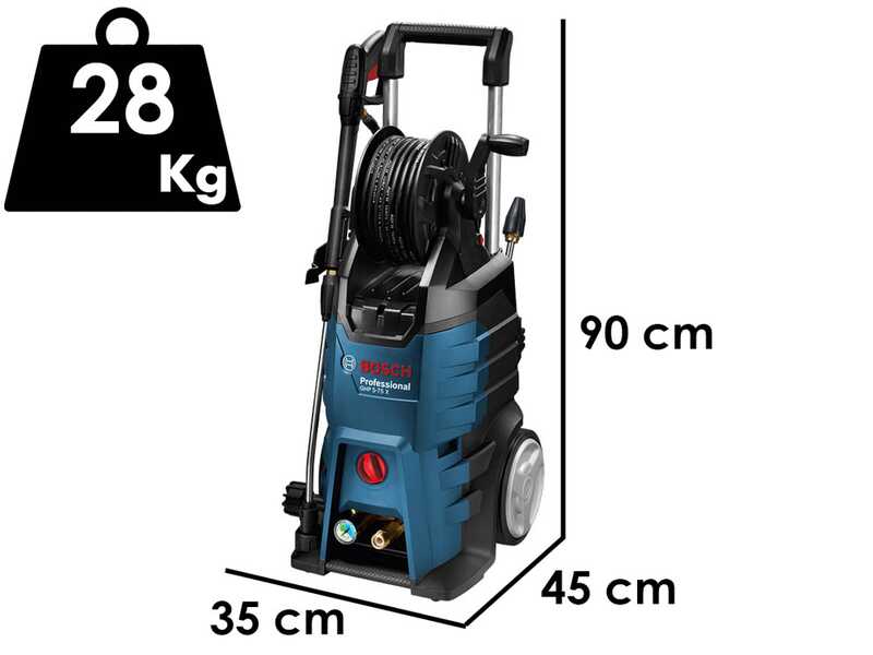 Bosch Professional GHP 5-75 X - Nettoyeur haute pression &agrave; eau froide - 185 bar - 570 l/h