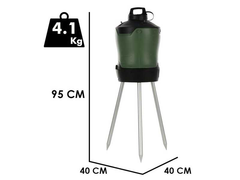 Stocker Geyser 12L - N&eacute;buliseur antimoustique de jardin &agrave; batterie - 12 Litres - 12V 2.5Ah
