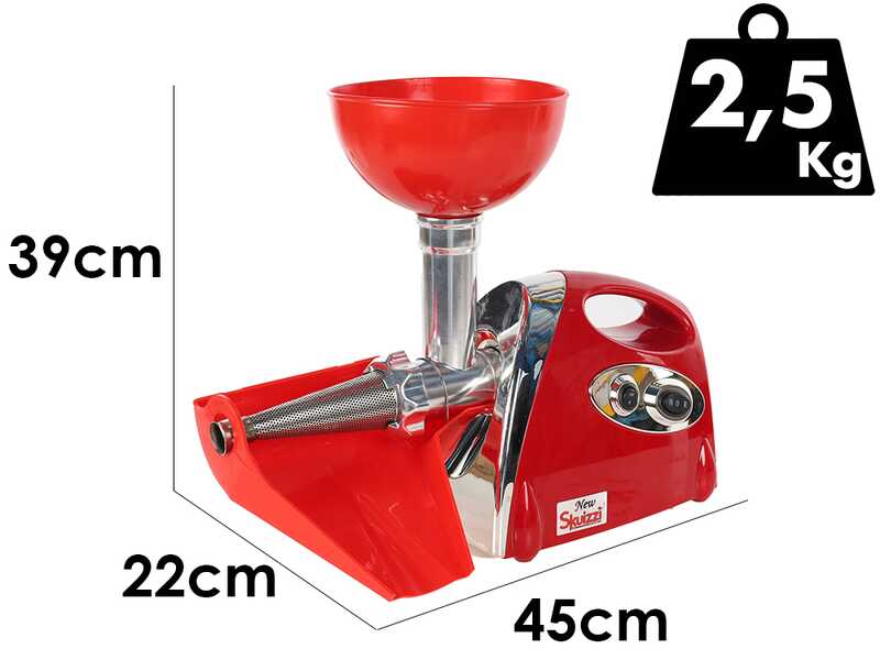 Palumbo Pavi SKUIZZI - &Eacute;p&eacute;pineuse multifonction - Presse-tomates 600 W