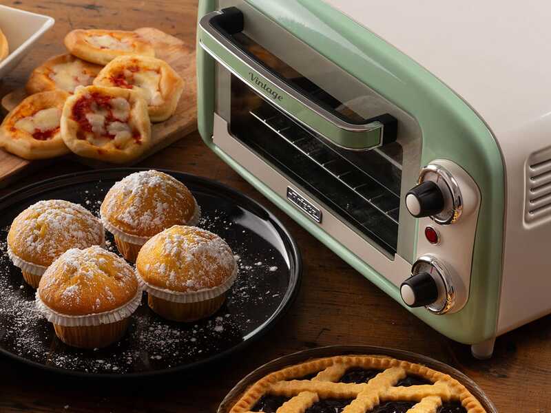 Ariete Vintage Vert - Four &eacute;lectrique statique - 10 L 800 W