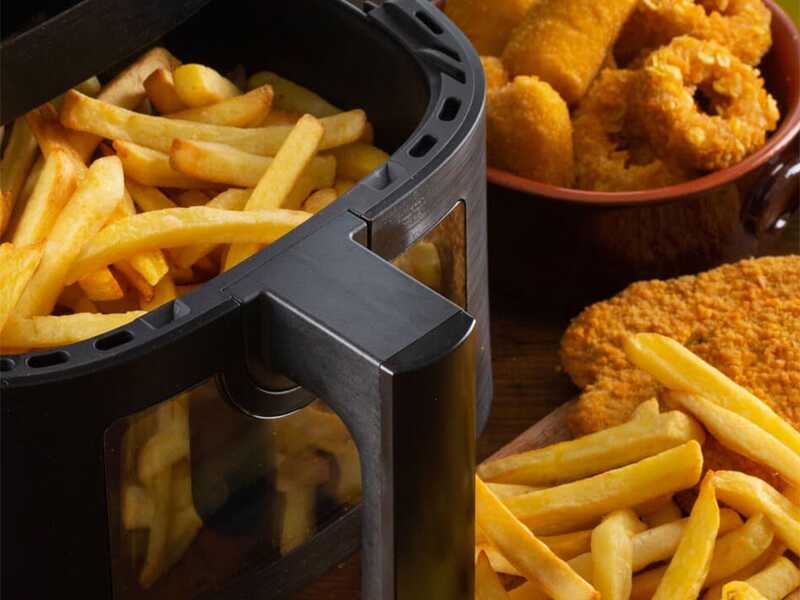 Ariete 4633 Noir - Friteuse &agrave; air chaud 4L - &Eacute;cran tactile