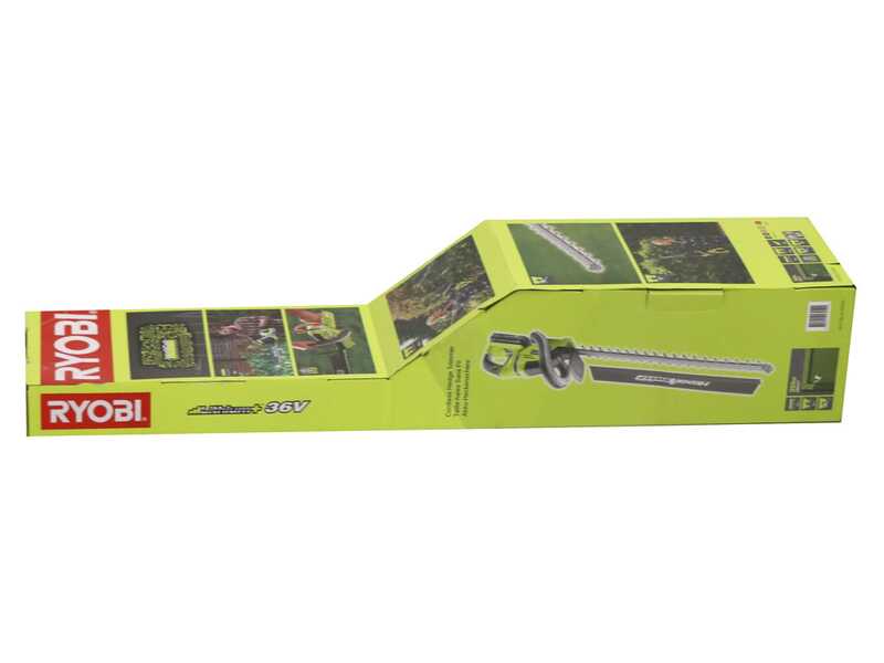 RYOBI RY36HT60A-120 - Taille-haies &agrave; batterie - 36 V 2 Ah - &agrave; lames de 60 cm