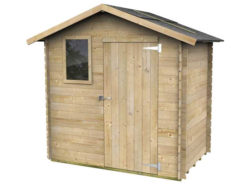 Alce Livia 198x130 - Abri de jardin en bois - Avec fen&ecirc;tre frontale - 198x130x205 cm