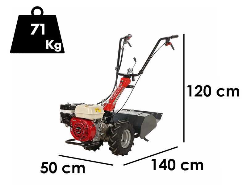 Benassi MC2300Hgx Reverso - Motoculteur &agrave; essence - Honda GX160 - 5,5 CV