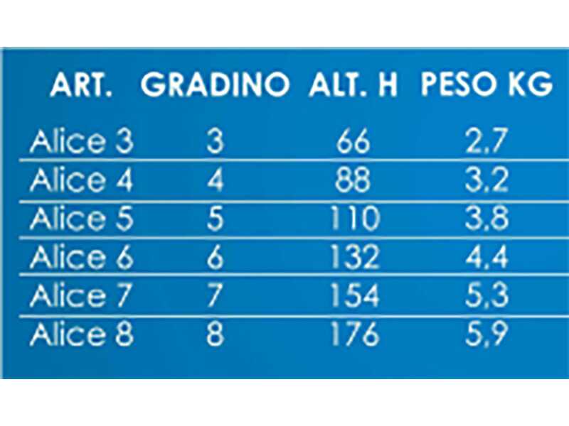 &Eacute;chelle en aluminium avec tr&eacute;teau Alice 5, 5 marches, 1,71 m