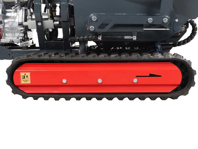 Benassi H660CS - Brouette &agrave; moteur sur chenilles - Benne dumper hydraulique avec pelle - Capacit&eacute; charge 600 Kg - Transmission hydrostatique